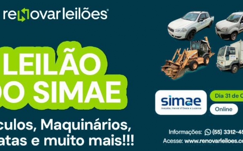 Leilão de Bens do Simae